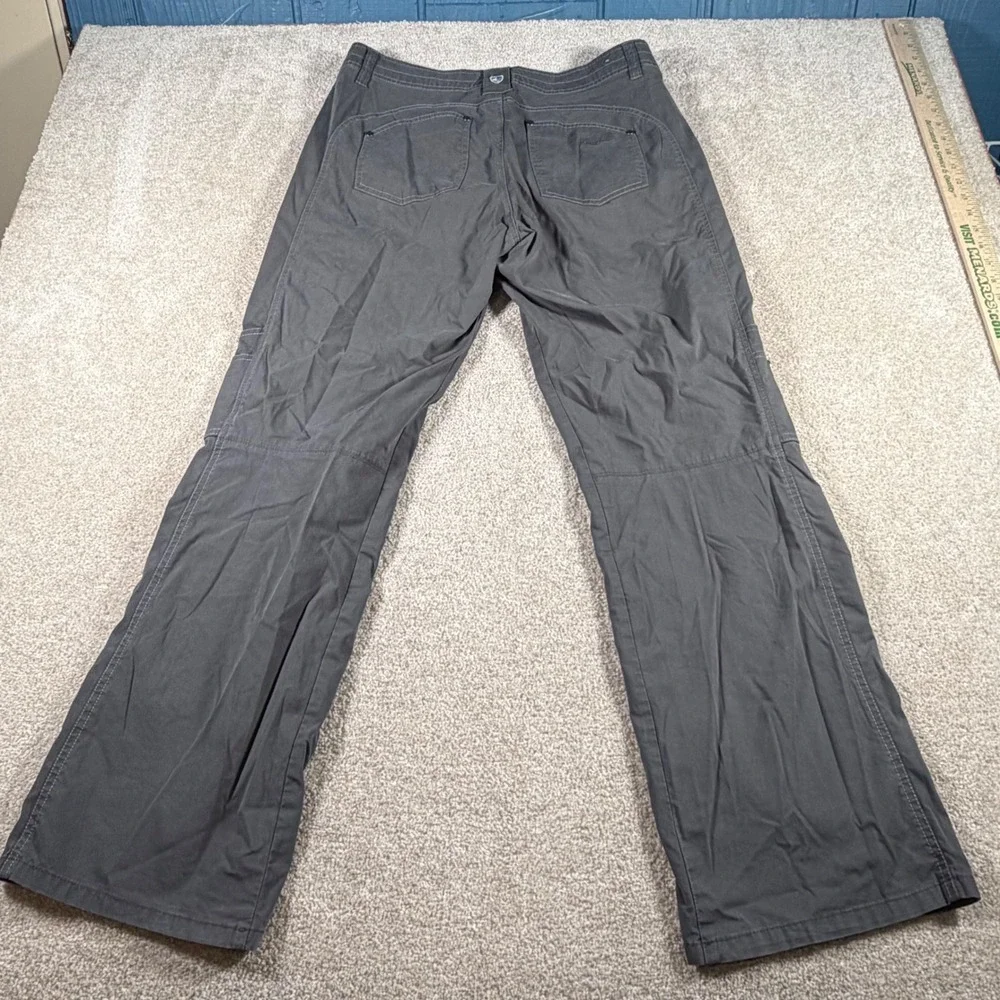Kuhl Hiking Pant Women 12 REG 34x30) Gray Articulated Knee‎ Straight Utility